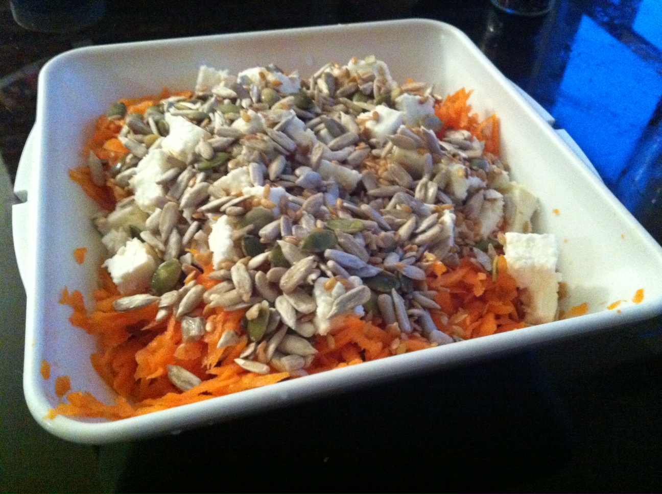 Carrot and Feta salad healthy recipe