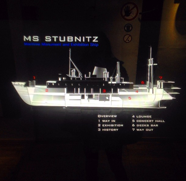 Map of the MS Stubnitz