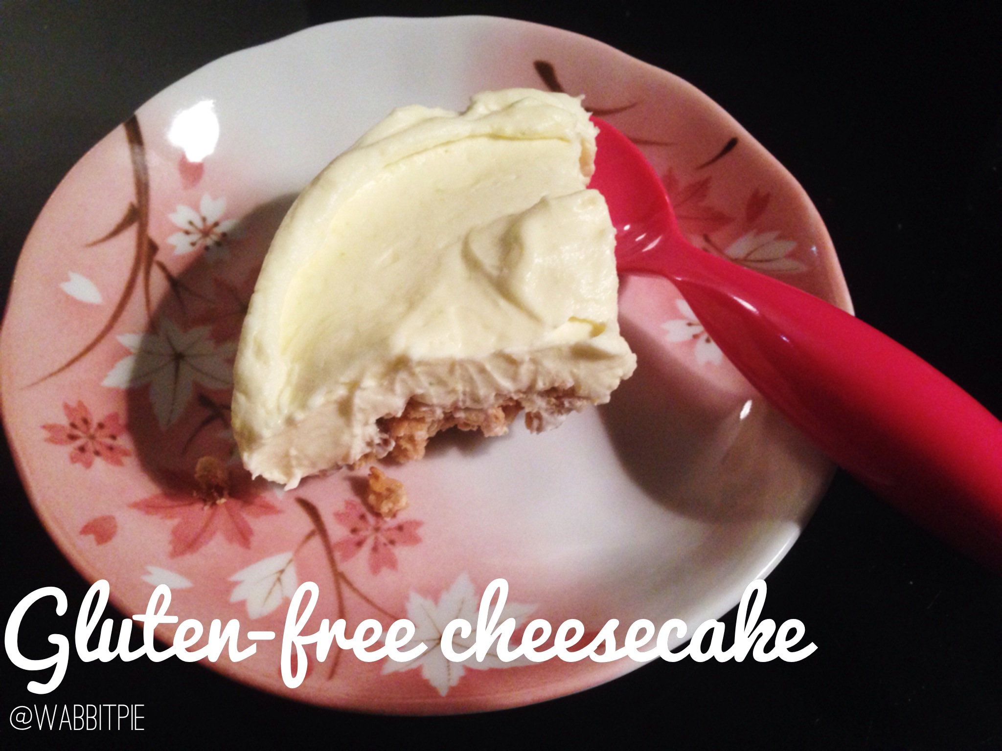 Recipe for gluten free cheesecake