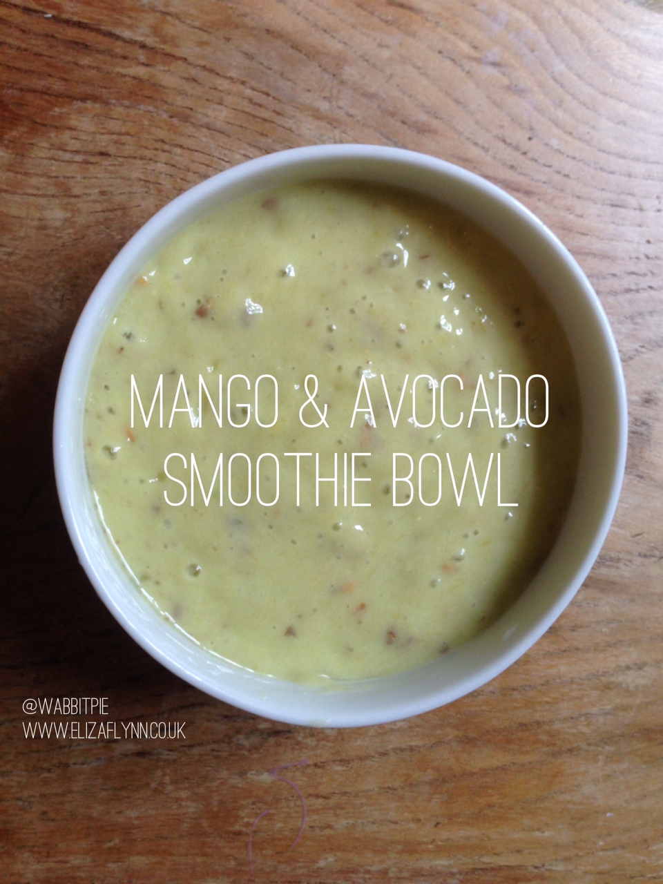 Mango & Avocado Smoothie Bowl